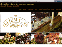 Tablet Screenshot of illiumcafe.com